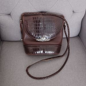 Brighton Brown Leather Small Bucket Bag